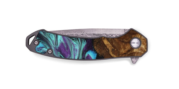 EDC Wood Pocket Knife - Georgia (Purple, 801654)