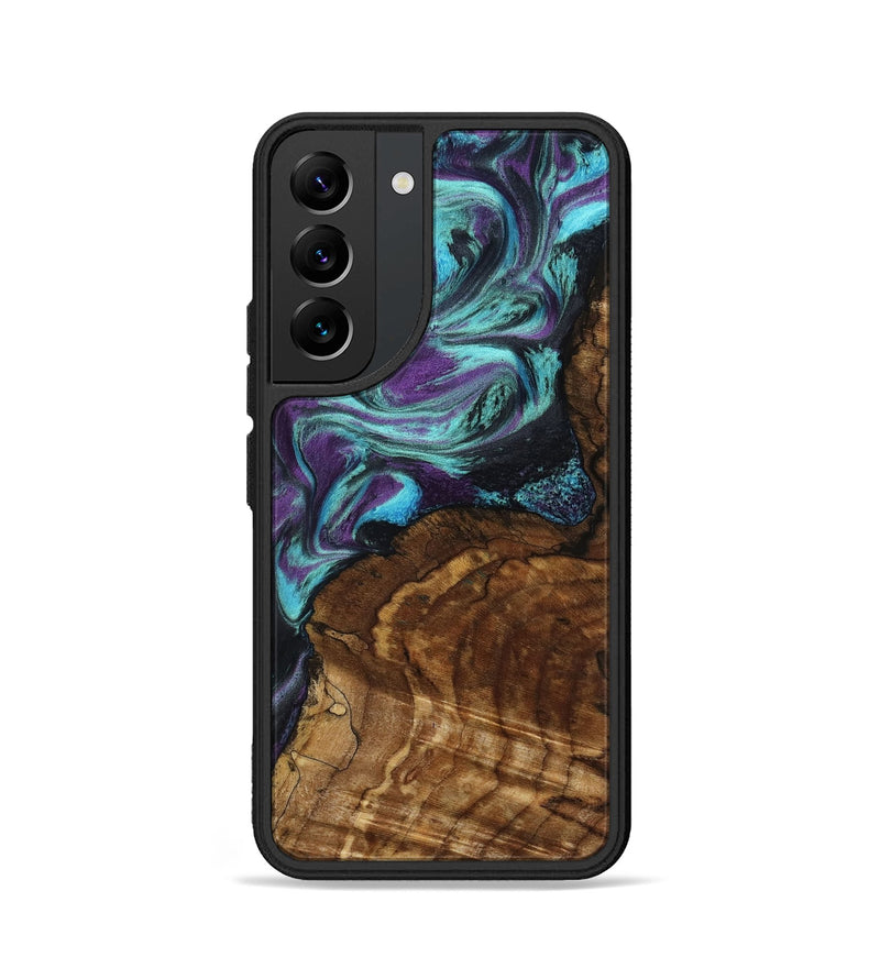 Galaxy S22 Wood Phone Case - Georgia (Purple, 801654)