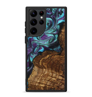 Galaxy S22 Ultra Wood Phone Case - Georgia (Purple, 801654)
