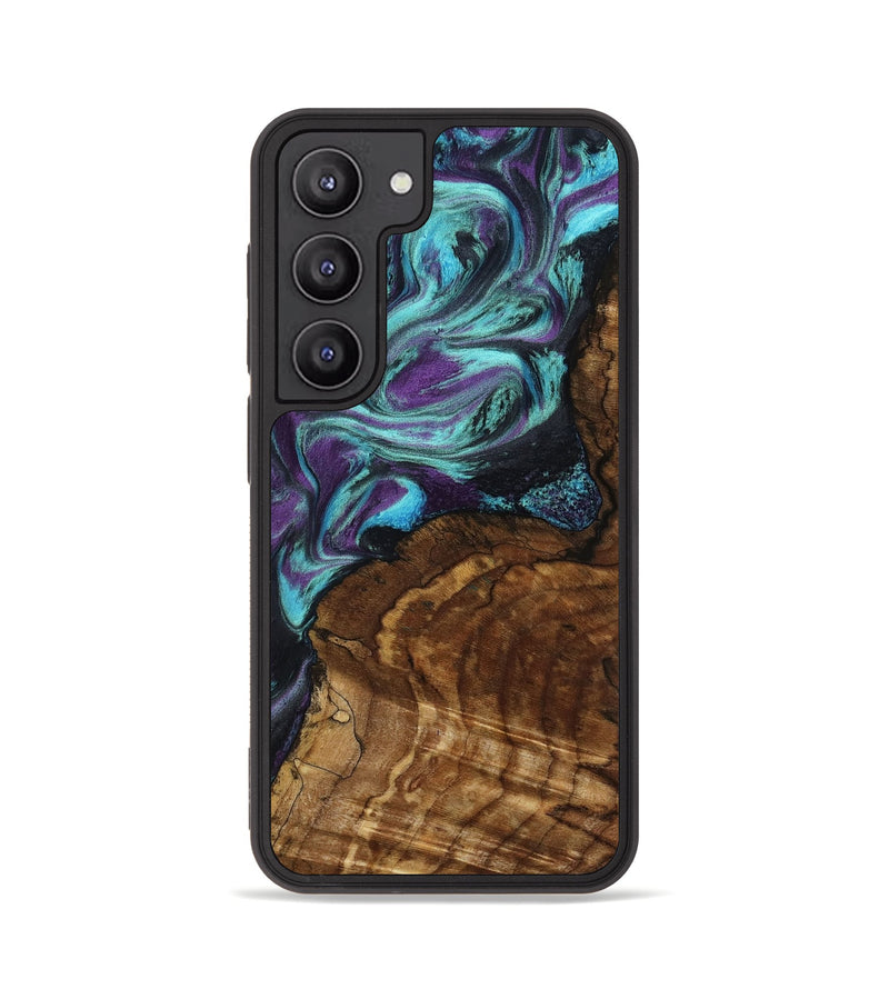 Galaxy S23 Wood Phone Case - Georgia (Purple, 801654)