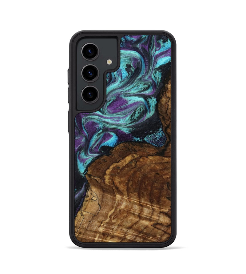 Galaxy S24 Wood Phone Case - Georgia (Purple, 801654)