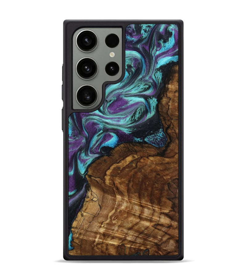 Galaxy S24 Ultra Wood Phone Case - Georgia (Purple, 801654)