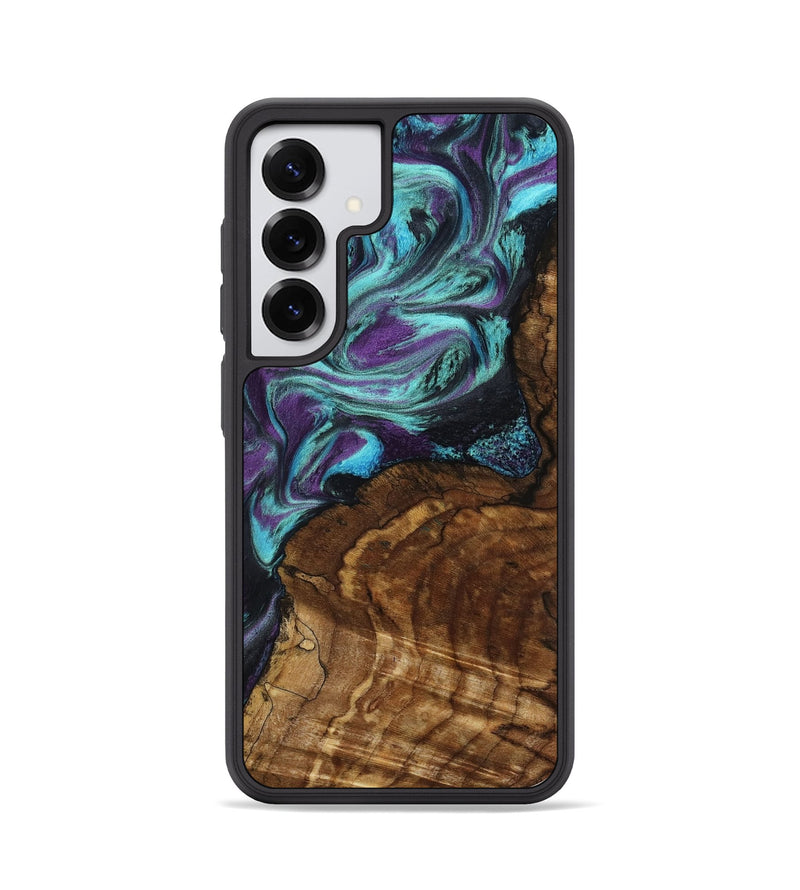 Galaxy S25 Wood Phone Case - Georgia (Purple, 801654)