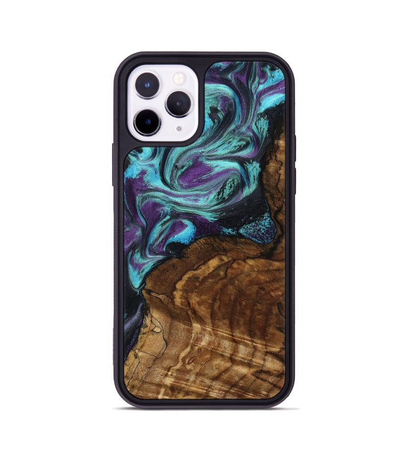 iPhone 11 Pro Wood Phone Case - Georgia (Purple, 801654)