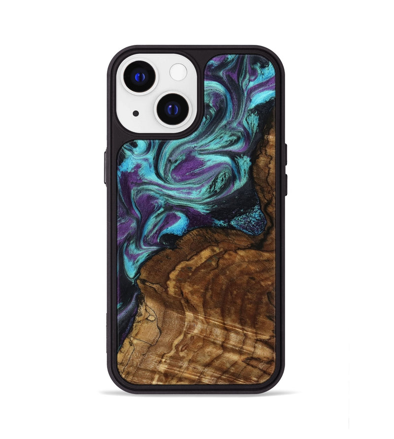 iPhone 13 Wood Phone Case - Georgia (Purple, 801654)