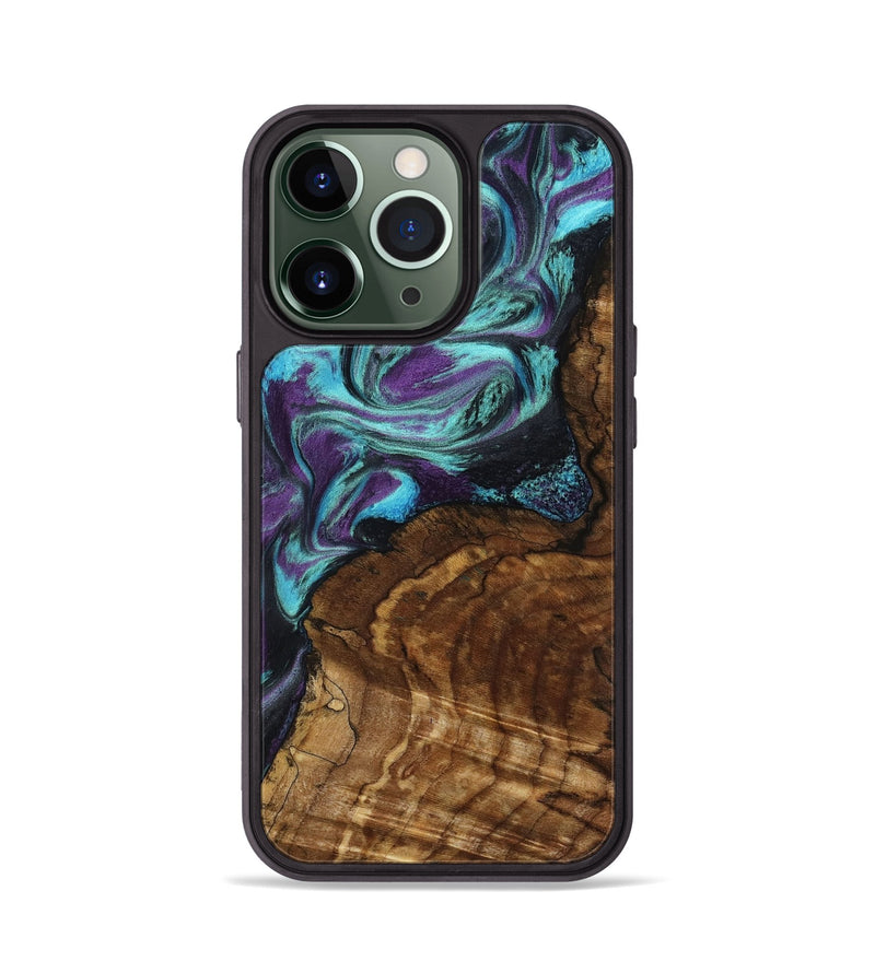 iPhone 13 Pro Wood Phone Case - Georgia (Purple, 801654)