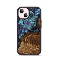 iPhone 14 Wood Phone Case - Georgia (Purple, 801654)