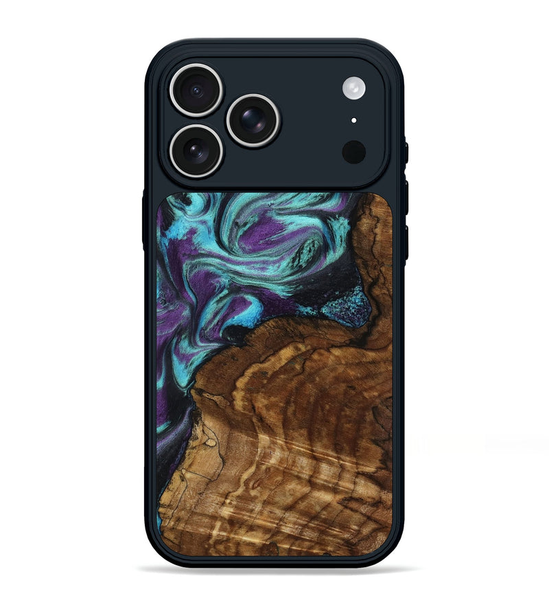 iPhone 17 Pro Max Wood Phone Case - Georgia (Purple, 801654)