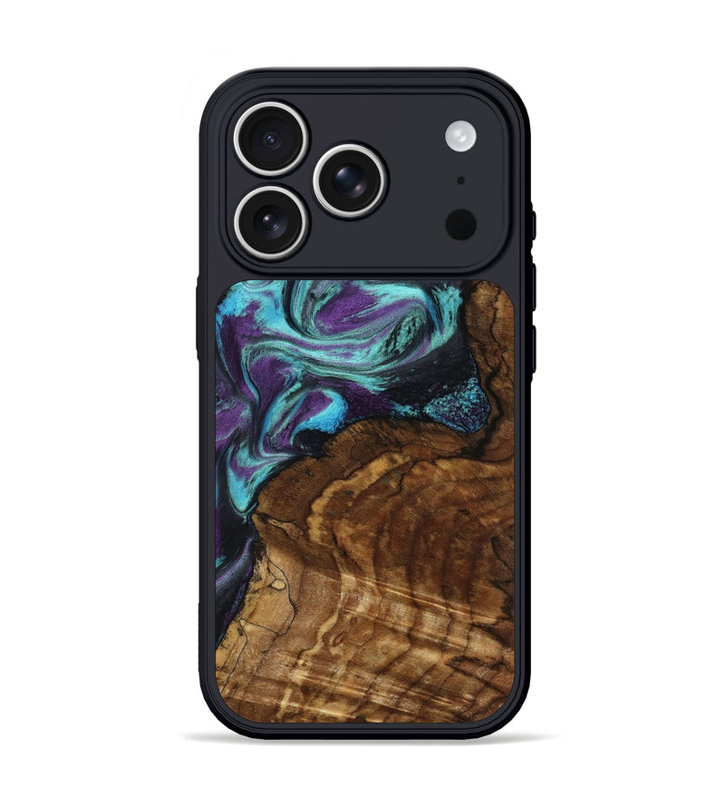 iPhone 17 Pro Wood Phone Case - Georgia (Purple, 801654)