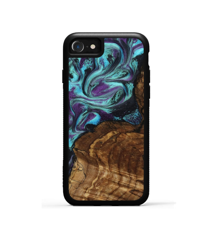 iPhone SE Wood Phone Case - Georgia (Purple, 801654)