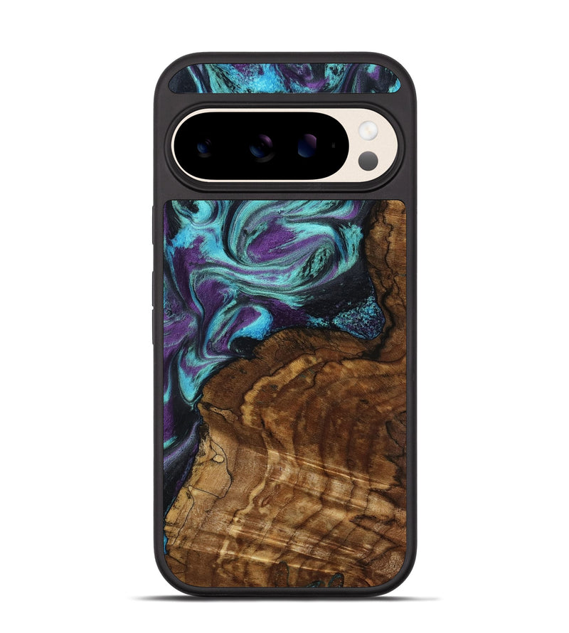 Pixel 10 Wood Phone Case - Georgia (Purple, 801654)