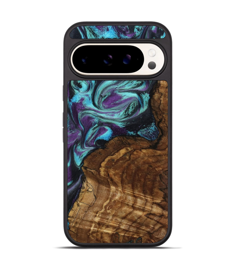 Pixel 9 Pro Wood Phone Case - Georgia (Purple, 801654)