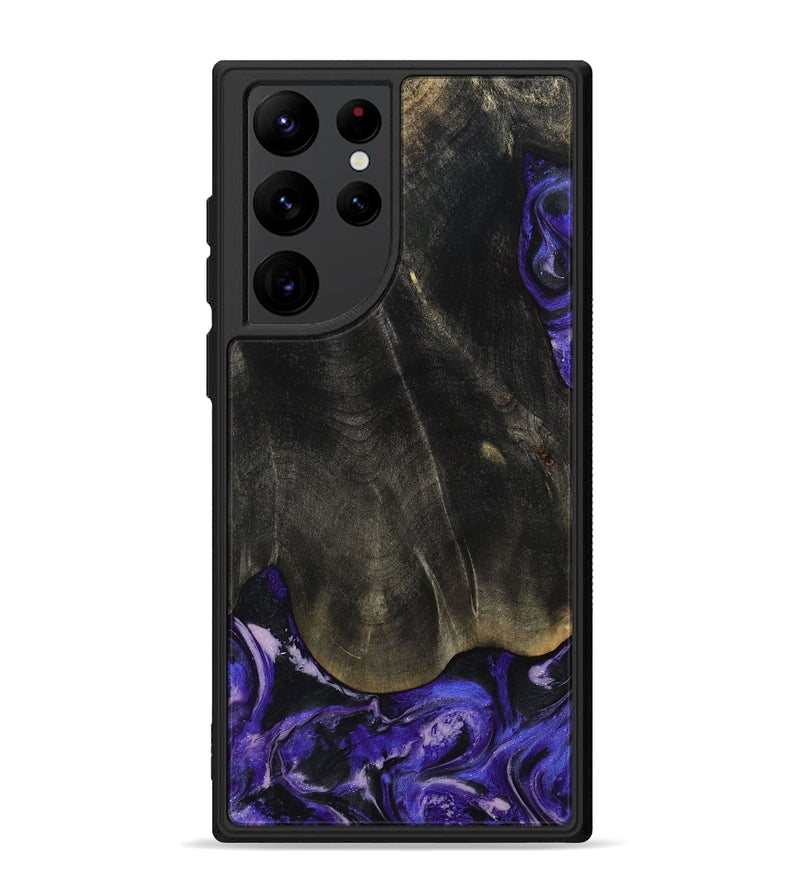 Galaxy S22 Ultra Wood Phone Case - Jeana (Purple, 801655)