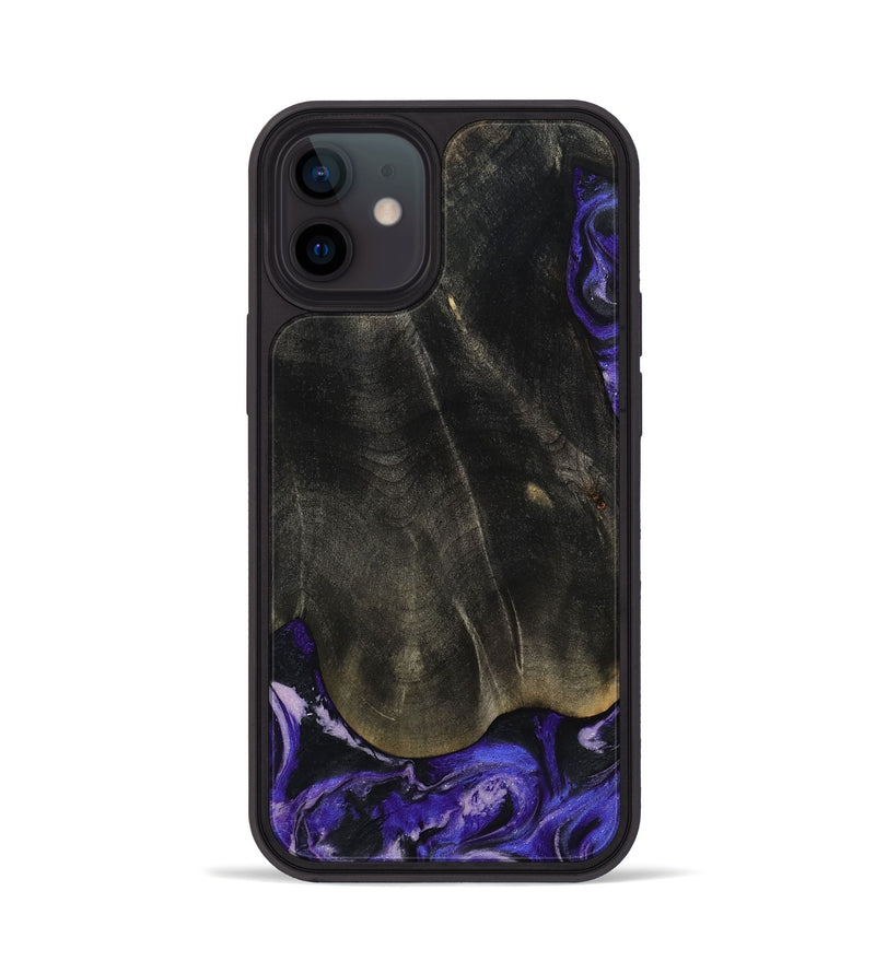 iPhone 12 Wood Phone Case - Jeana (Purple, 801655)