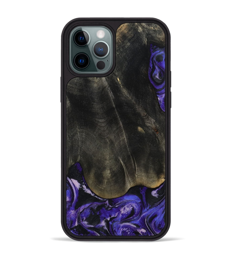 iPhone 12 Pro Max Wood Phone Case - Jeana (Purple, 801655)