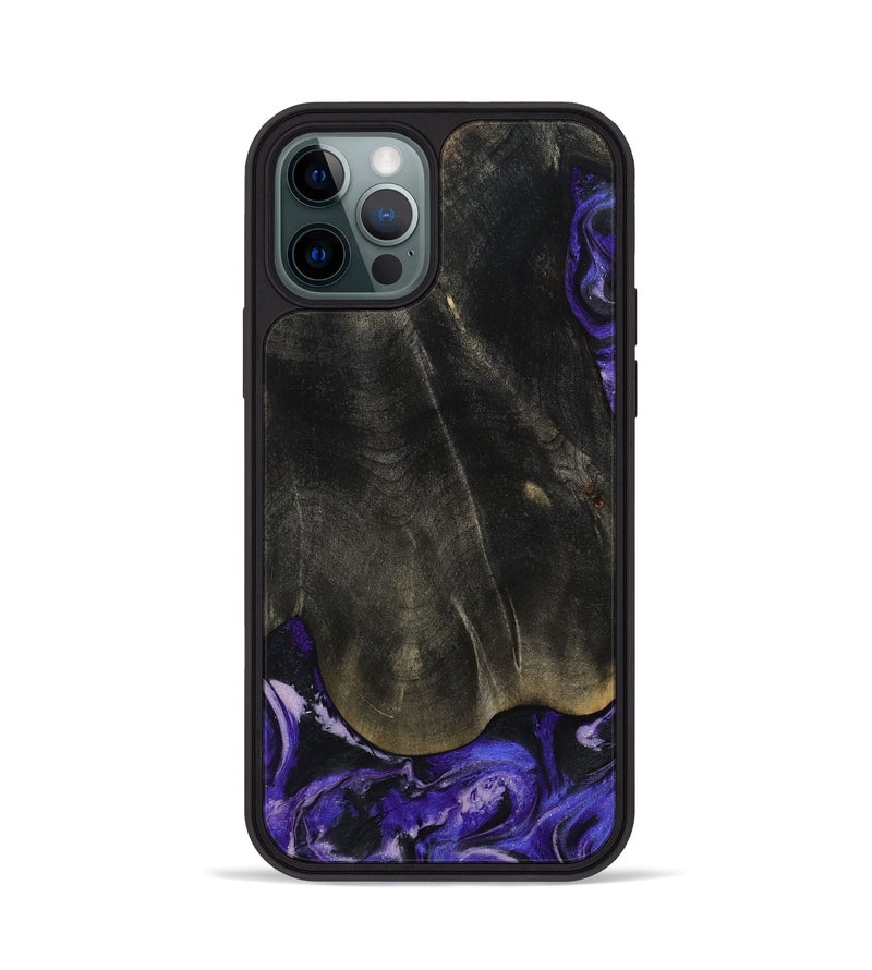 iPhone 12 Pro Wood Phone Case - Jeana (Purple, 801655)