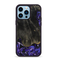 iPhone 14 Pro Max Wood Phone Case - Jeana (Purple, 801655)