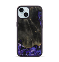 iPhone 15 Wood Phone Case - Jeana (Purple, 801655)