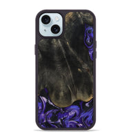 iPhone 15 Plus Wood Phone Case - Jeana (Purple, 801655)