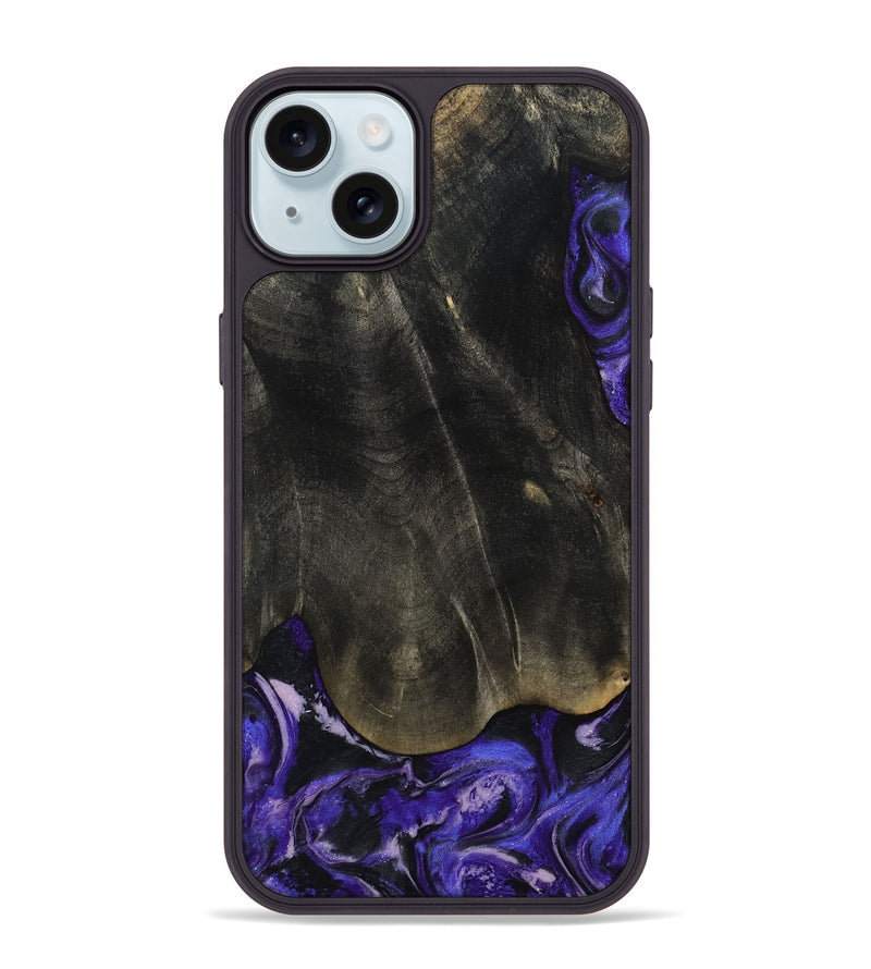 iPhone 15 Plus Wood Phone Case - Jeana (Purple, 801655)