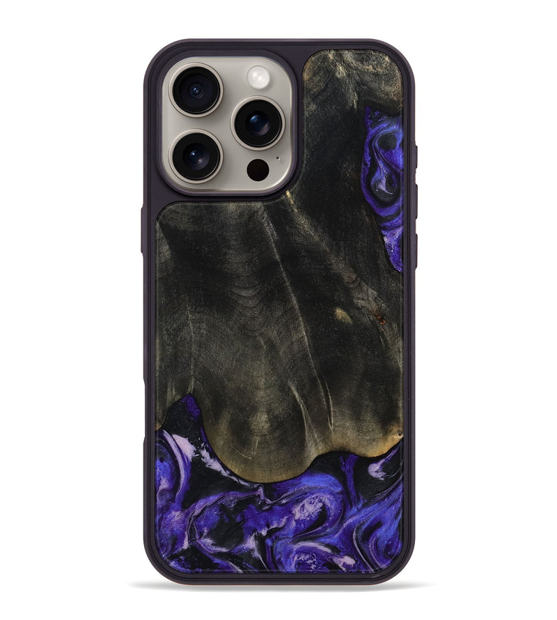 iPhone 16 Pro Max Wood Phone Case - Jeana (Purple, 801655)