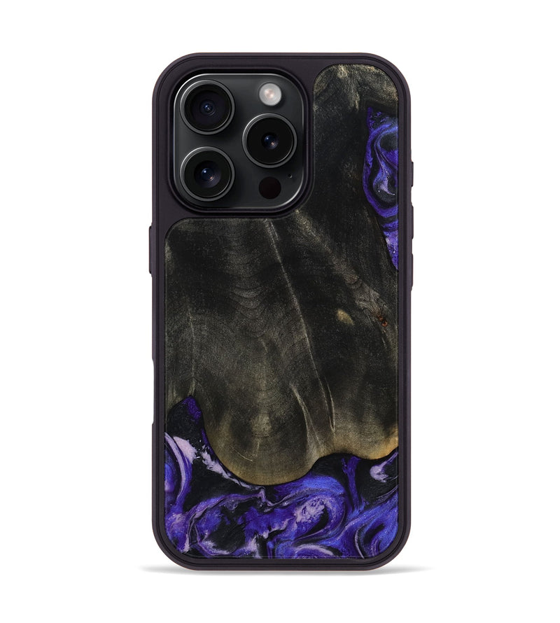 iPhone 16 Pro Wood Phone Case - Jeana (Purple, 801655)