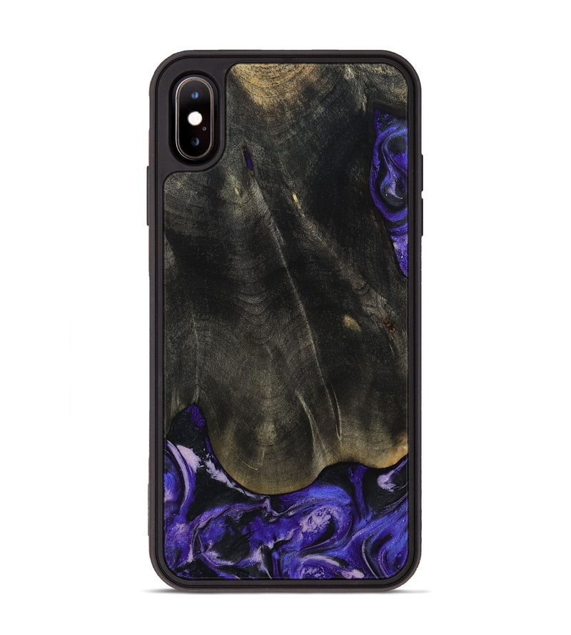 iPhone Xs Max Wood Phone Case - Jeana (Purple, 801655)