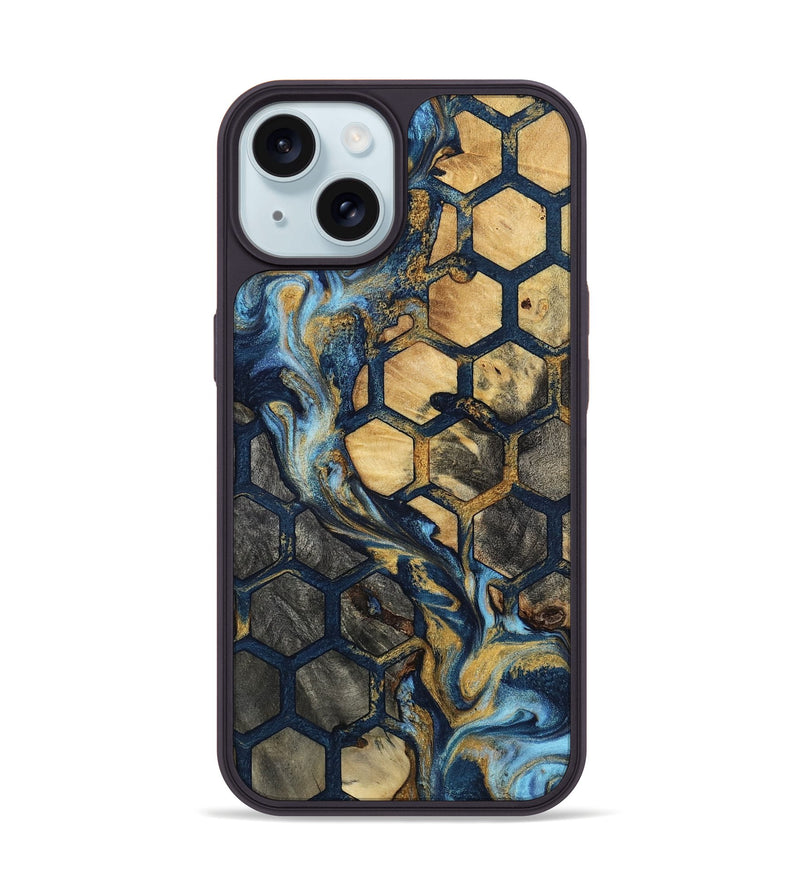 iPhone 15 Wood Phone Case - Kiana (Pattern, 801656)