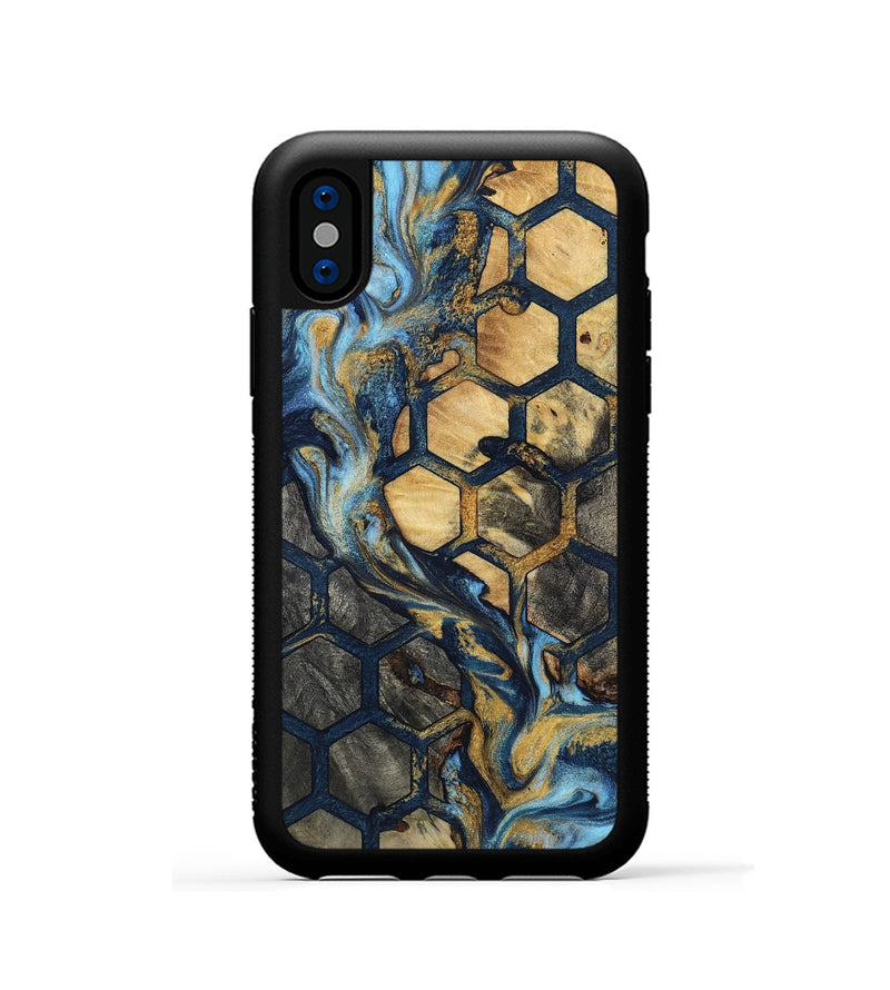 iPhone Xs Wood Phone Case - Kiana (Pattern, 801656)