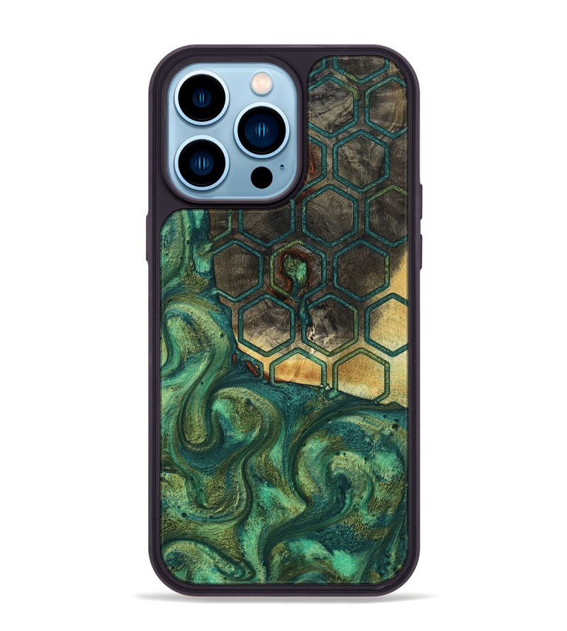 iPhone 14 Pro Max Wood Phone Case - Rowena (Pattern, 801657)