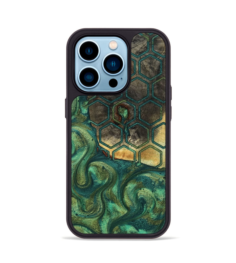 iPhone 14 Pro Wood Phone Case - Rowena (Pattern, 801657)