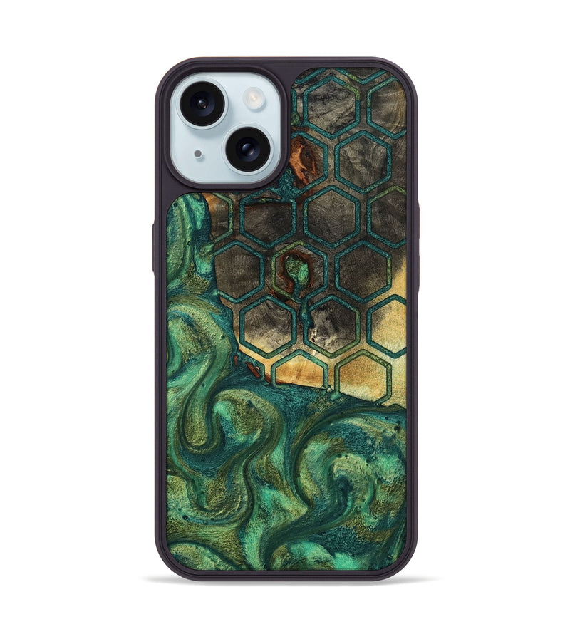 iPhone 15 Wood Phone Case - Rowena (Pattern, 801657)
