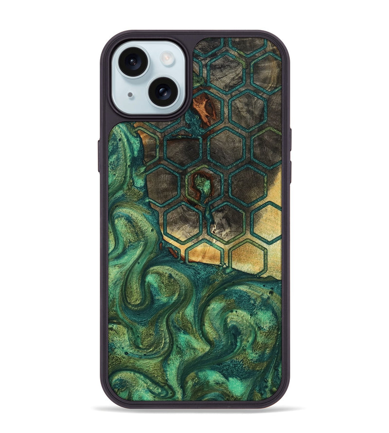 iPhone 15 Plus Wood Phone Case - Rowena (Pattern, 801657)
