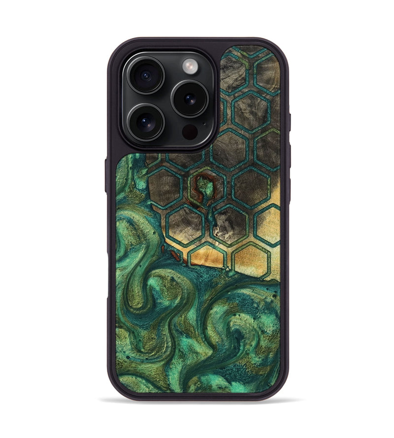 iPhone 16 Pro Wood Phone Case - Rowena (Pattern, 801657)