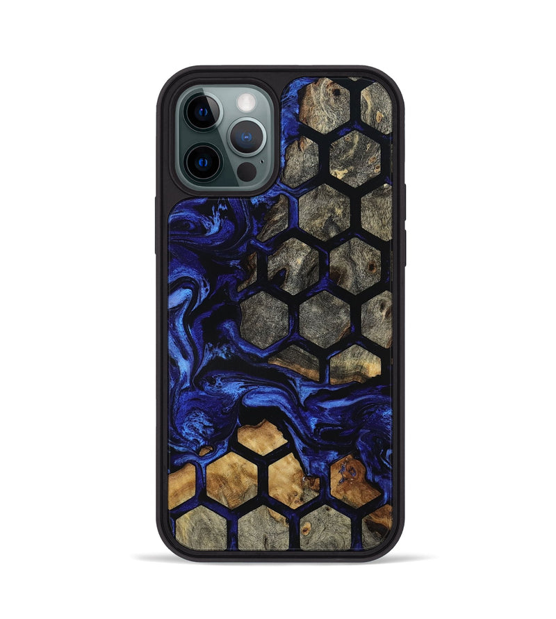 iPhone 12 Pro Wood Phone Case - Qiana (Pattern, 801658)