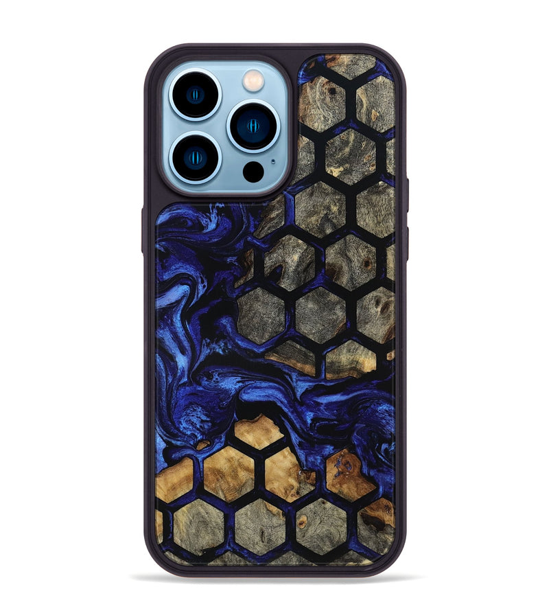 iPhone 14 Pro Max Wood Phone Case - Qiana (Pattern, 801658)