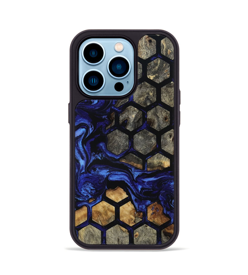 iPhone 14 Pro Wood Phone Case - Qiana (Pattern, 801658)
