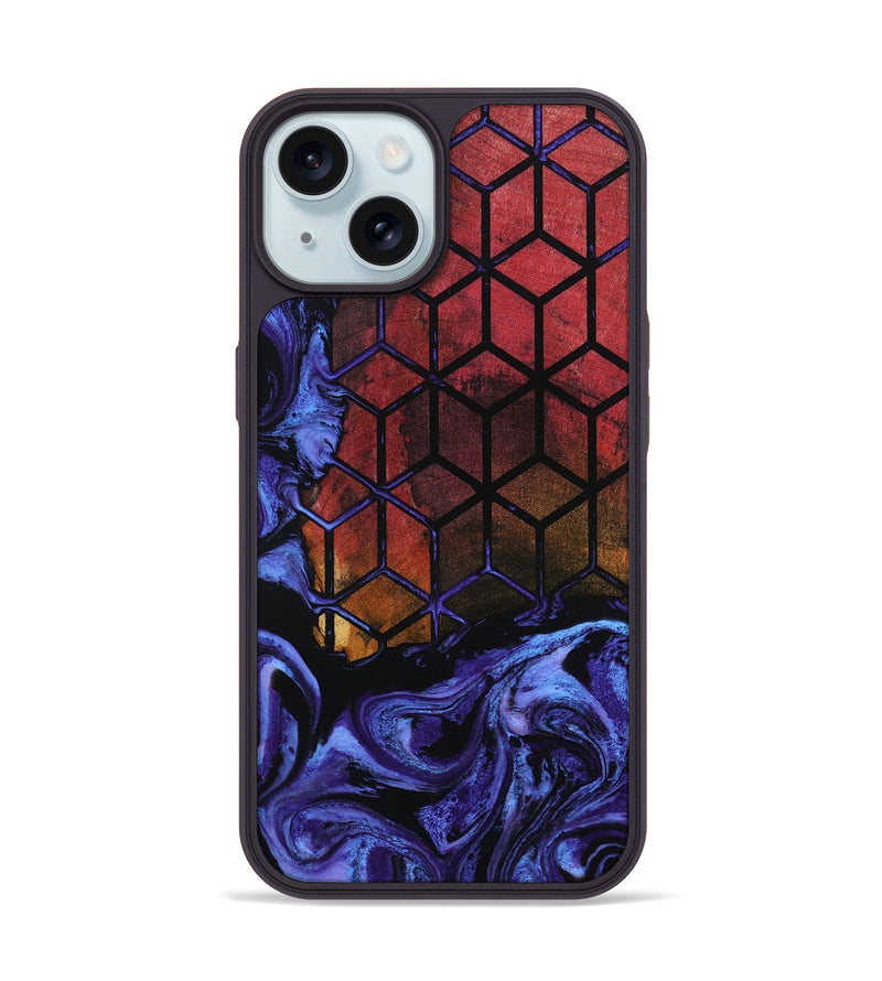 iPhone 15 Wood Phone Case - Salem (Pattern, 801660)