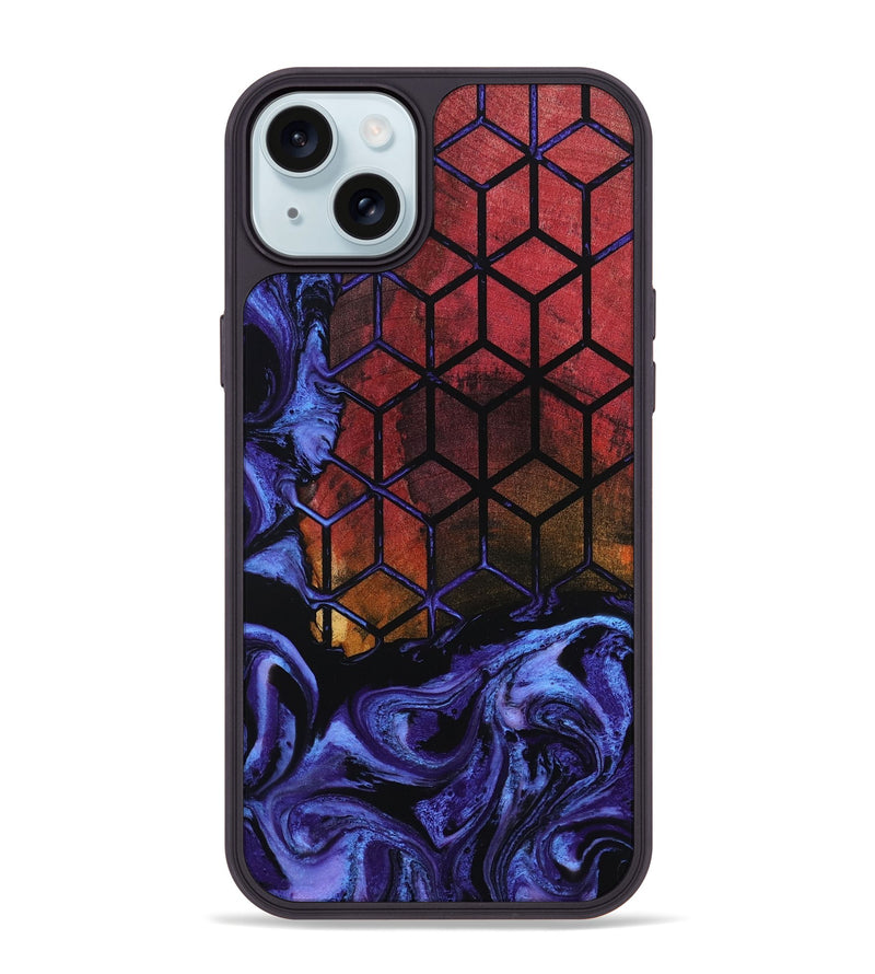 iPhone 15 Plus Wood Phone Case - Salem (Pattern, 801660)