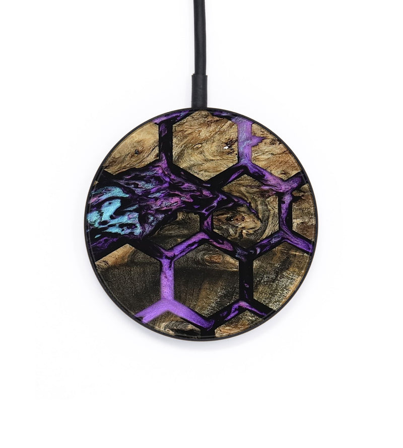 Circle Wood Wireless Charger - Angelia (Pattern, 801661)