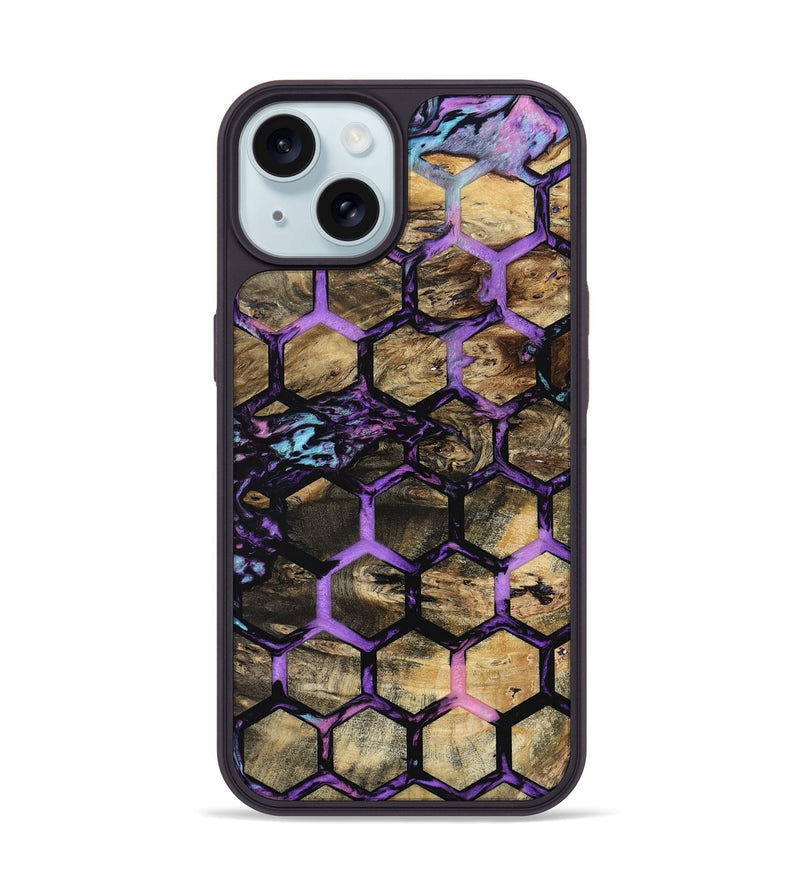 iPhone 15 Wood Phone Case - Angelia (Pattern, 801661)