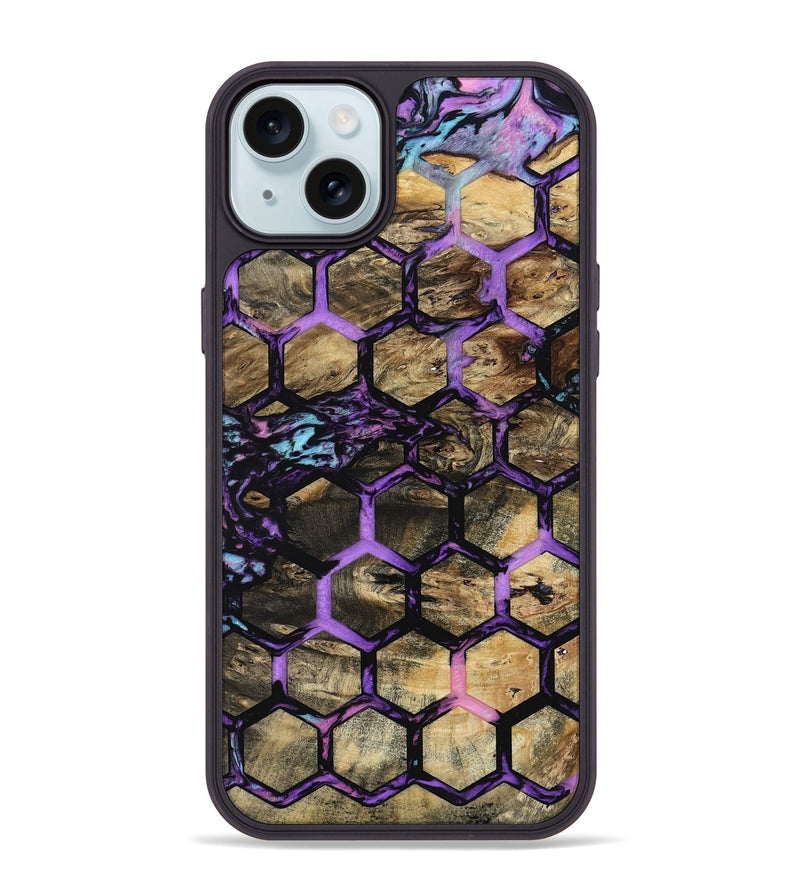 iPhone 15 Plus Wood Phone Case - Angelia (Pattern, 801661)