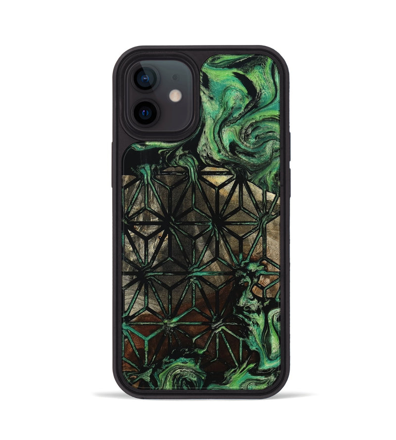 iPhone 12 Wood Phone Case - Rayan (Pattern, 801662)