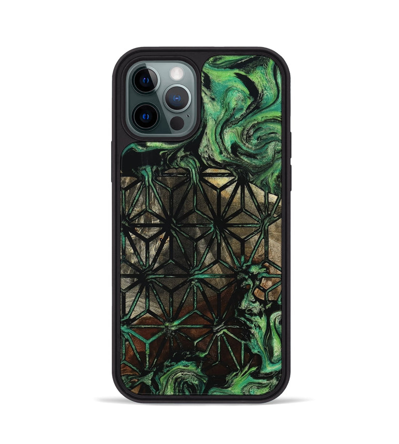 iPhone 12 Pro Wood Phone Case - Rayan (Pattern, 801662)
