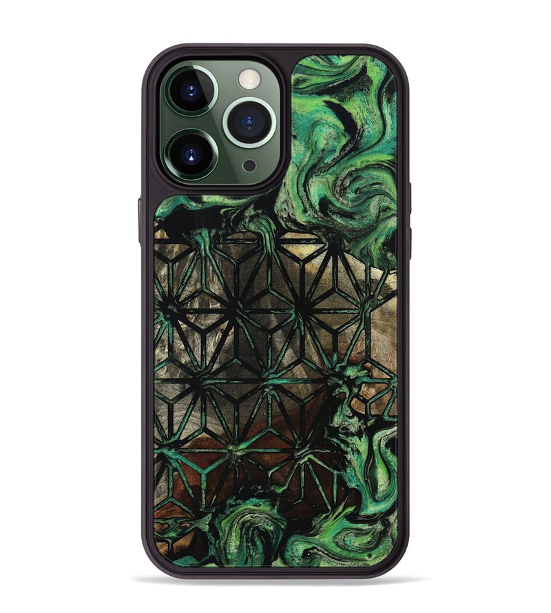 iPhone 13 Pro Max Wood Phone Case - Rayan (Pattern, 801662)