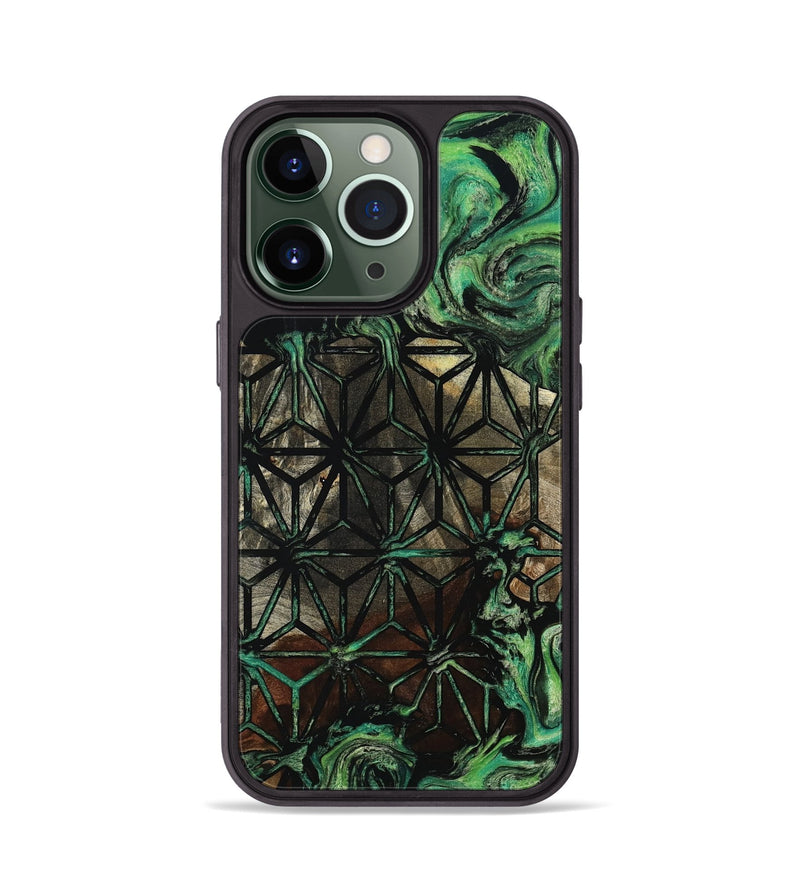iPhone 13 Pro Wood Phone Case - Rayan (Pattern, 801662)