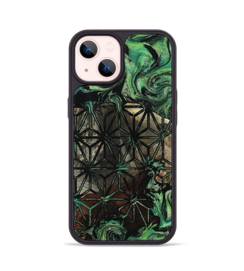 iPhone 14 Wood Phone Case - Rayan (Pattern, 801662)