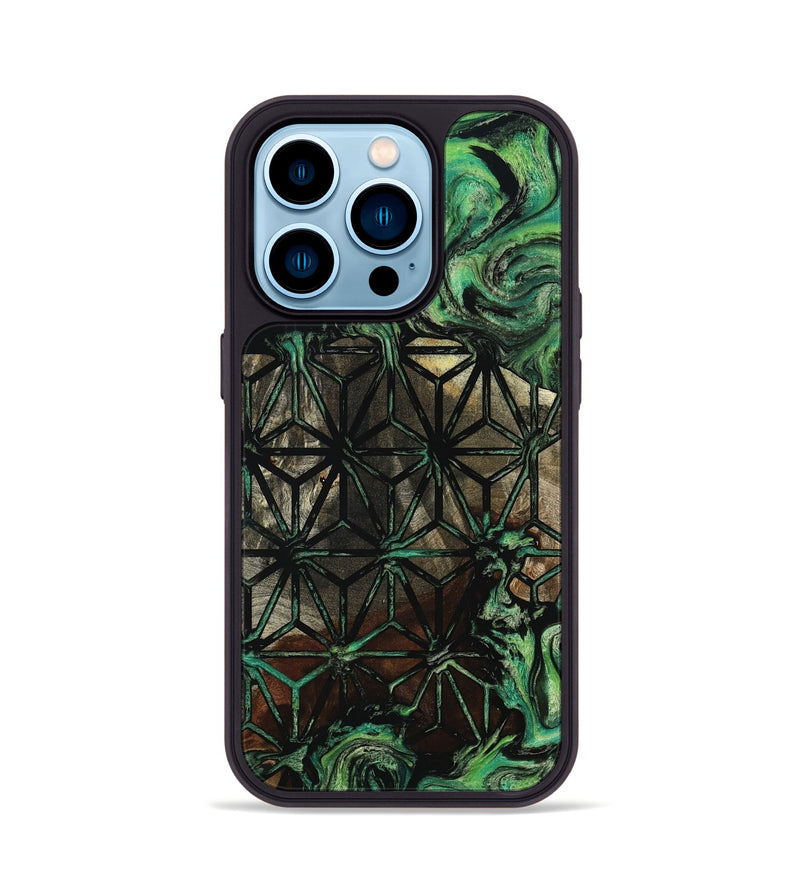 iPhone 14 Pro Wood Phone Case - Rayan (Pattern, 801662)