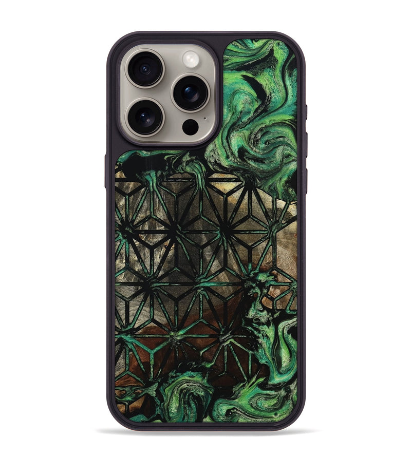 iPhone 15 Pro Max Wood Phone Case - Rayan (Pattern, 801662)