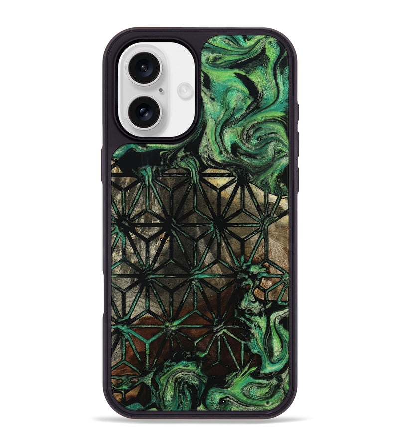 iPhone 16 Plus Wood Phone Case - Rayan (Pattern, 801662)
